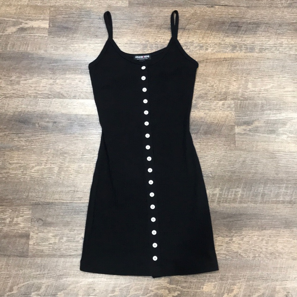Fashion Nova (button mini dress)